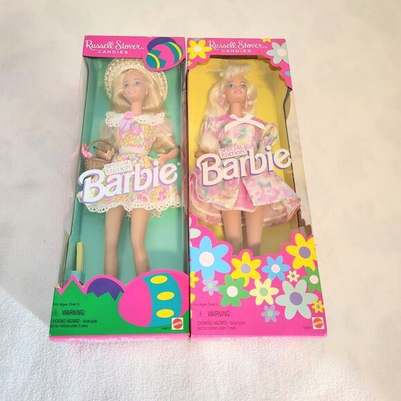 Mattel Other - Lot of 2 Vintage Easter Barbies Russell Stover Candies NIB 95 96 Special Edition